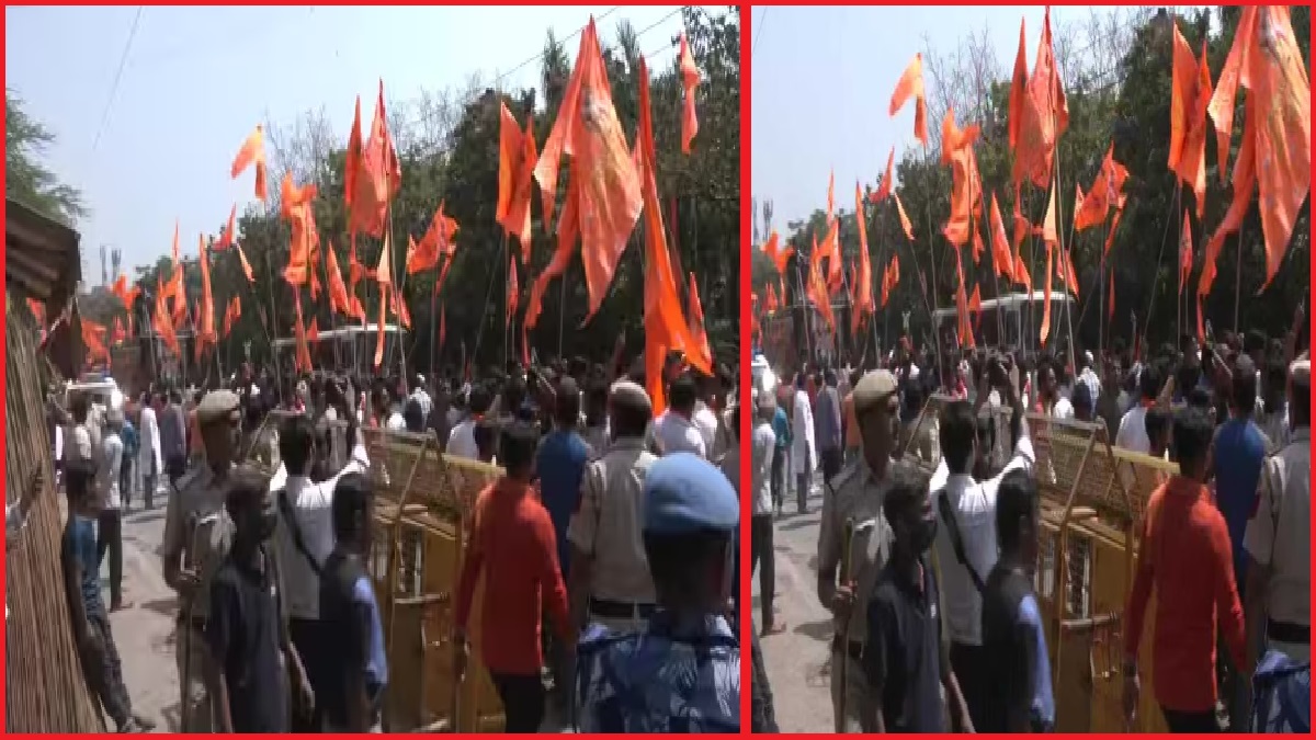 Ram Navami Procession: पुलिस की इजाजत के बगैर हिंदू संगठनों ने निकाला रामनवमी पर शोभायात्रा, सुरक्षा के पुख्ता इंतजाम, हर गतिविधि पर खास नजर