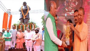 UP: मुख्यमंत्री योगी आदित्यनाथ ने पूर्व राज्यपाल लालजी टंडन की जयंती के अवसर पर उनकी प्रतिमा का अनावरण किया