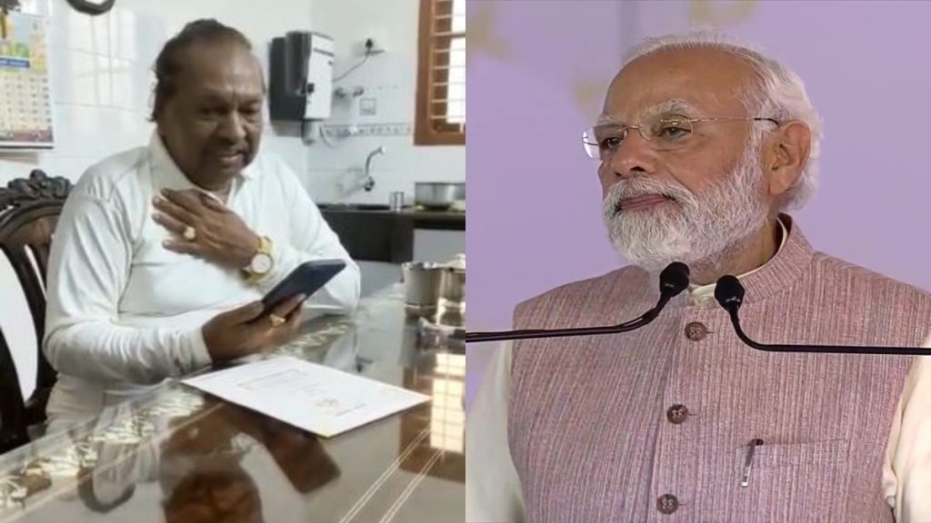 KS Eshwarappa and PM Modi