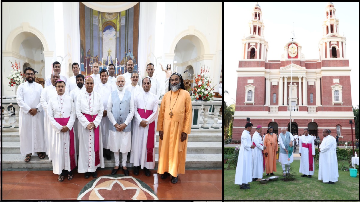 PM Modi: दिल्ली के सेक्रेड हार्ट चर्च पहुंचे पीएम मोदी, 2024 से पहले ईसाइयों को अपने पाले में करने के लिए चला बड़ा दांव