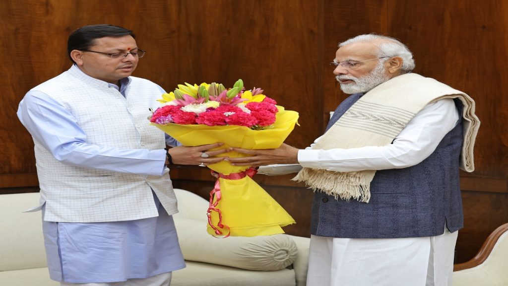 PM Modi and CM Dhami