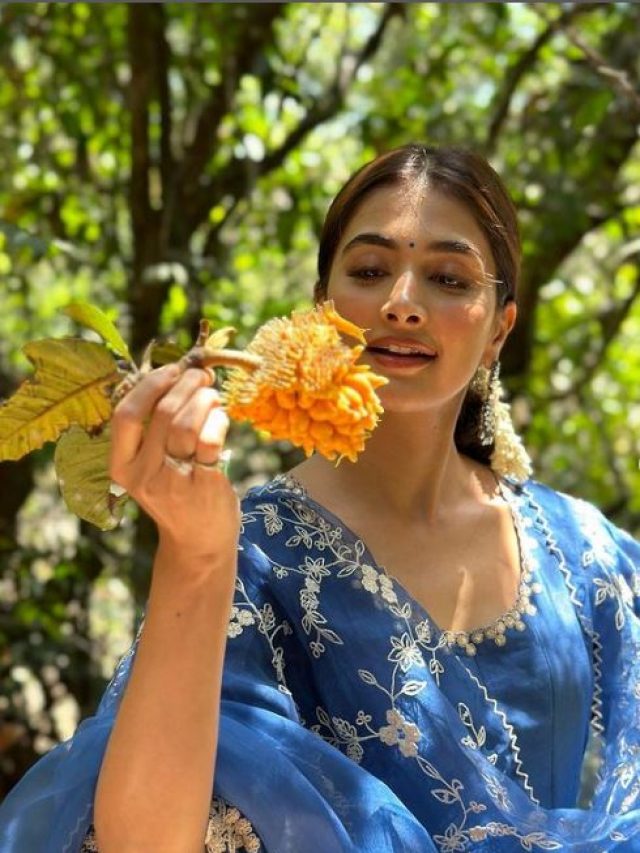 Pooja Hegde Photos: ब्लू सूट में पूजा हेगड़े ने दिखाया अपना निराला अंदाज - News Room Post