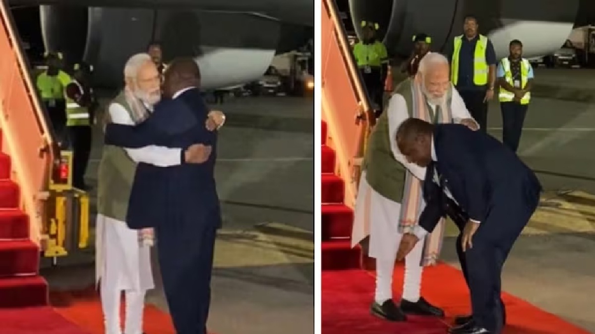 PM Modi: पापुआ न्यू गिनी के प्रधानमंत्री ने प्रोटोकॉल तोड़कर छूए पीएम मोदी के पैर, लिया आशीर्वाद