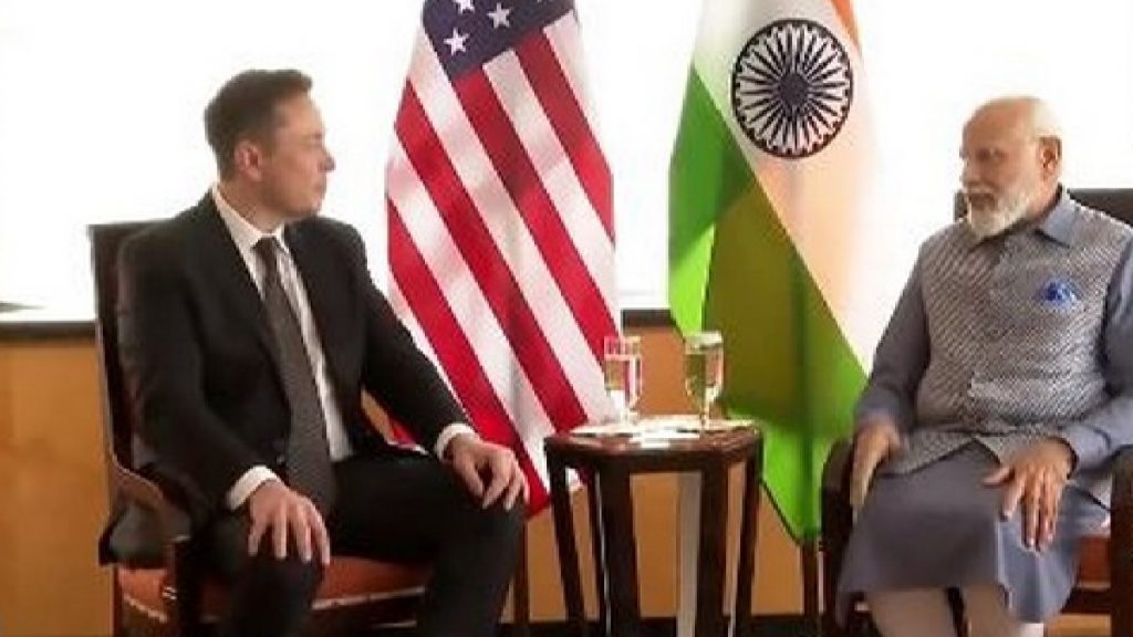 elon musk with pm modi