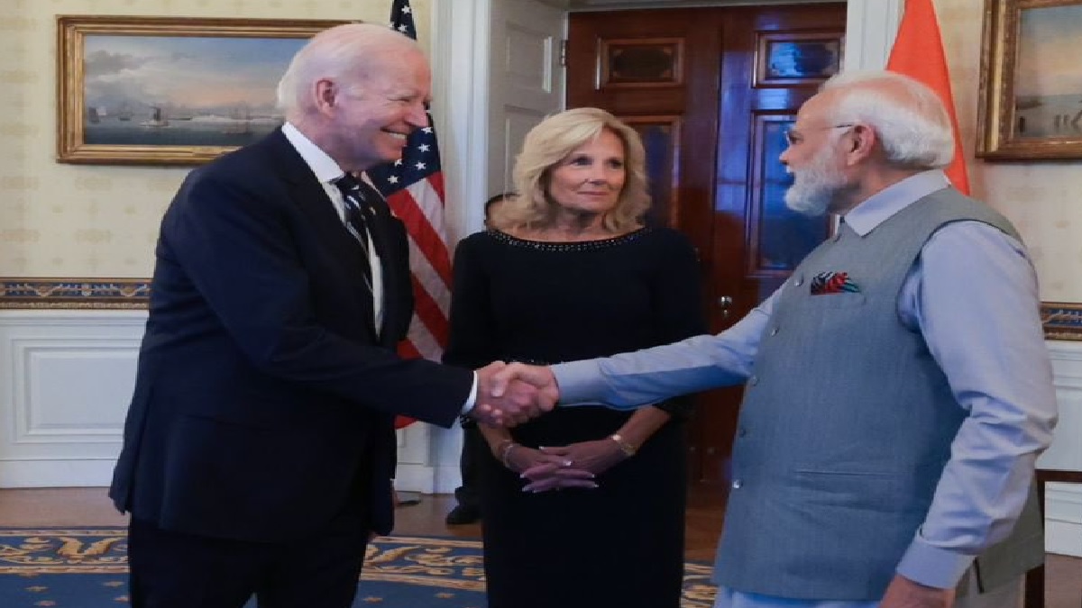 Modi Meets Biden: व्हाइट हाउस में जो बाइडेन के गर्मजोशी भरे स्वागत से पीएम मोदी अभिभूत, धन्यवाद देकर बोले…