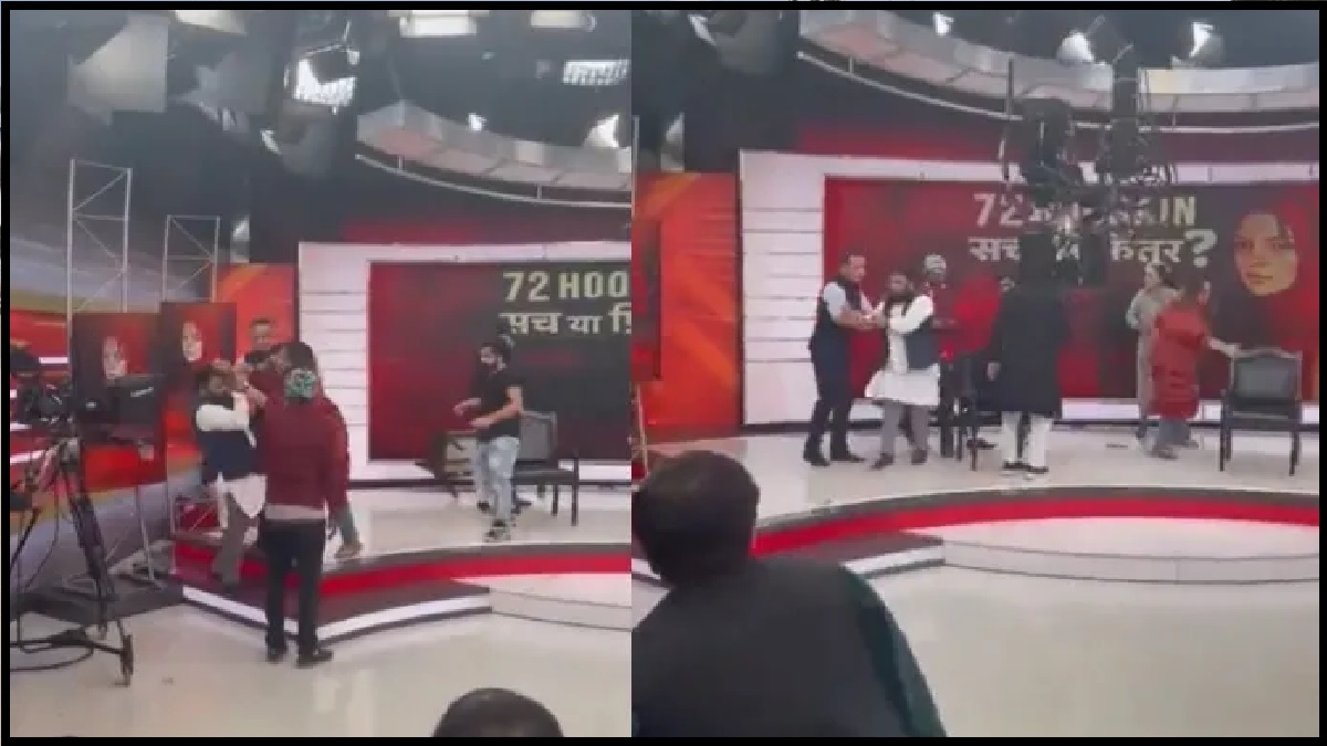 #ShoaibJamai: कट्टरपंथी बातें करने वाले शोएब जमई को टीवी शो में मुस्लिम महिला ने पीटा, देखिए Video