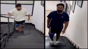 Rishabh Pant Recovery: बिना सहारे ऋषभ पंत ने चढ़ी सीढ़िया तो गर्लफ्रेंड ने लुटाया प्यार, देखिए क्रिकेटर का वायरल Video