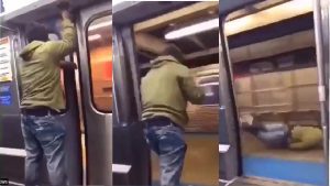 Video: पहले चलती मेट्रो का खोला गेट और फिर बाहर लगा दी छलांग…वीडियो देख लोगों की थमी सांसे