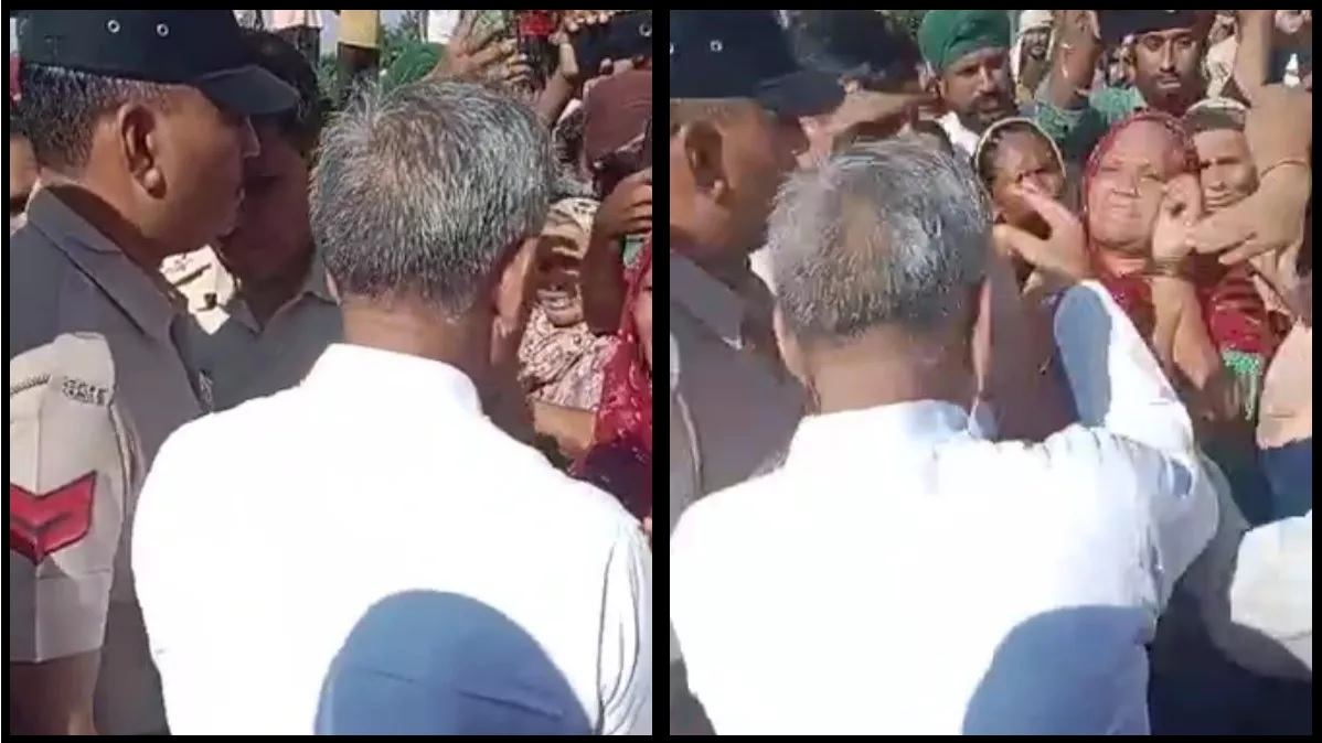 Video: सरेआम बुजुर्ग महिला ने जड़ा जेजेपी विधायक ईश्वर सिंह को थप्पड़, सोशल मीडिया पर वीडियो हुआ वायरल