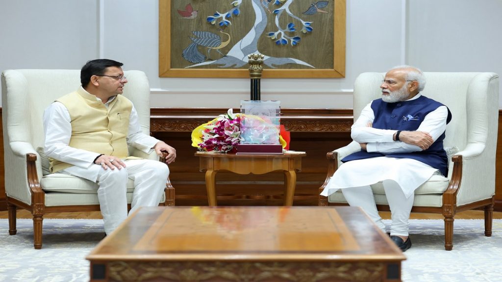 CM Dhami and Modi