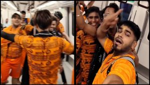 Delhi Metro: दिल्ली मेट्रो में नाचते कांवड़ियों के वीडियो पर बवाल, सोशल मीडिया पर लोग दे रहे ऐसे रिएक्शन  