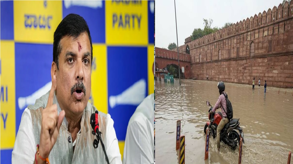 Delhi Flood: AAP नेता संजय सिंह ने दिल्ली की बाढ़ को बताया BJP की साजिश, लोगों ने लगाई जमकर क्लास