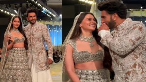 Ranveer Singh Video: रॉकी और रानी ने रैंप पर मचाया ग़दर, वॉक के बीच में भागकर रणवीर ने किया ये काम, वीडियो वायरल