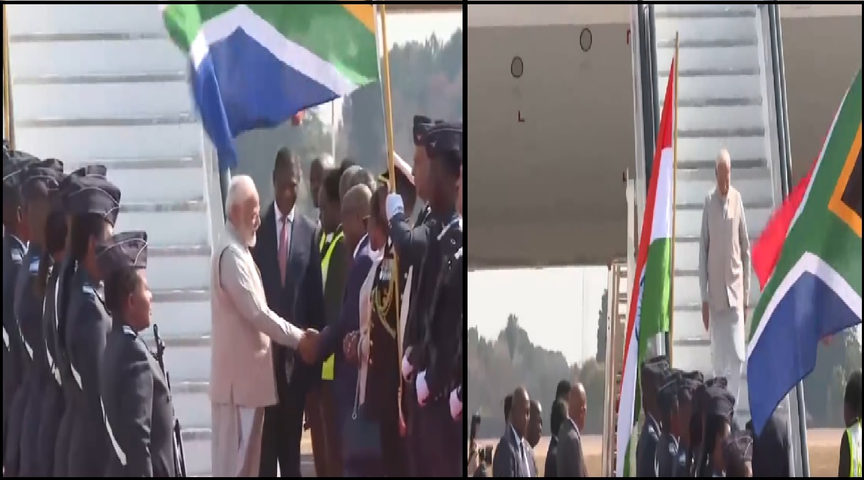 PM Modi in South Africa: ब्रिक्स सम्मेलन में हिस्सा लेने साउथ अफ्रीका पहुंचे PM मोदी, पारंपरिक नृत्यों से हुआ प्रधानमंत्री का स्वागत