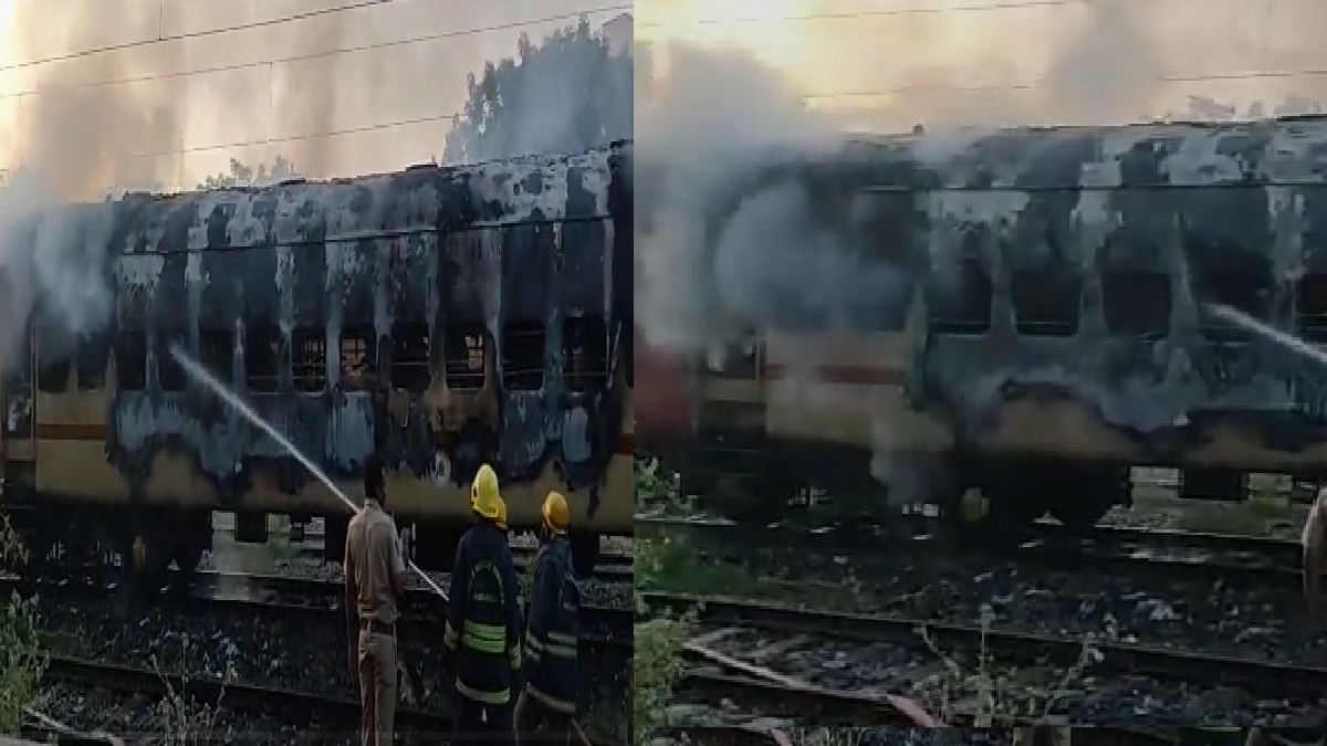 Madurai: मदुरै रेलवे स्टेशन पर ट्रेन में लगी भीषण आग, 9 लोगों की मौत की खबर