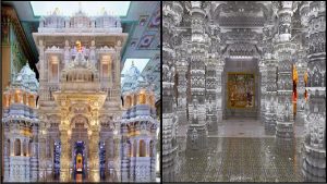 BAPS Temple in US: अमेरिका में भव्य हिंदू मंदिर बनकर तैयार, 8 अक्टूबर को होगा उद्धाटन, देखें इसकी खूबियां और झलकियां