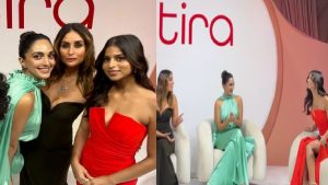 Tira Beauty Launch: टीरा ब्यूटी कैंपेन के लिए रिलायंस का फेस बनी करीना-कियारा और सुहाना खान, तीनों हसीनाओं का ग्लैमर उड़ा देगा होश