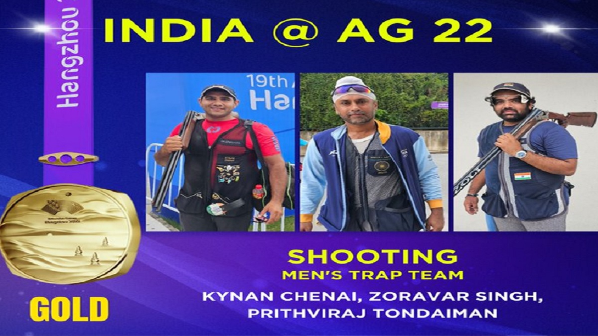 Asian Games 2023, Day 8: शूटिंग में भारत का फिर दमदार प्रदर्शन, चेनाई, पृथ्वीराज और जोरावर की तिकड़ी ने मारा गोल्ड पर निशाना