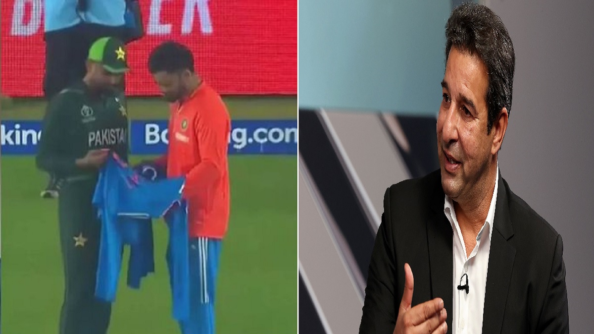 India vs Pak, World Cup 2023: कोहली ने बाबर आजम को गिफ्ट में दी टी-शर्ट, अकरम का फूटा गुस्सा, कहा-चाचा के पुत्तर..