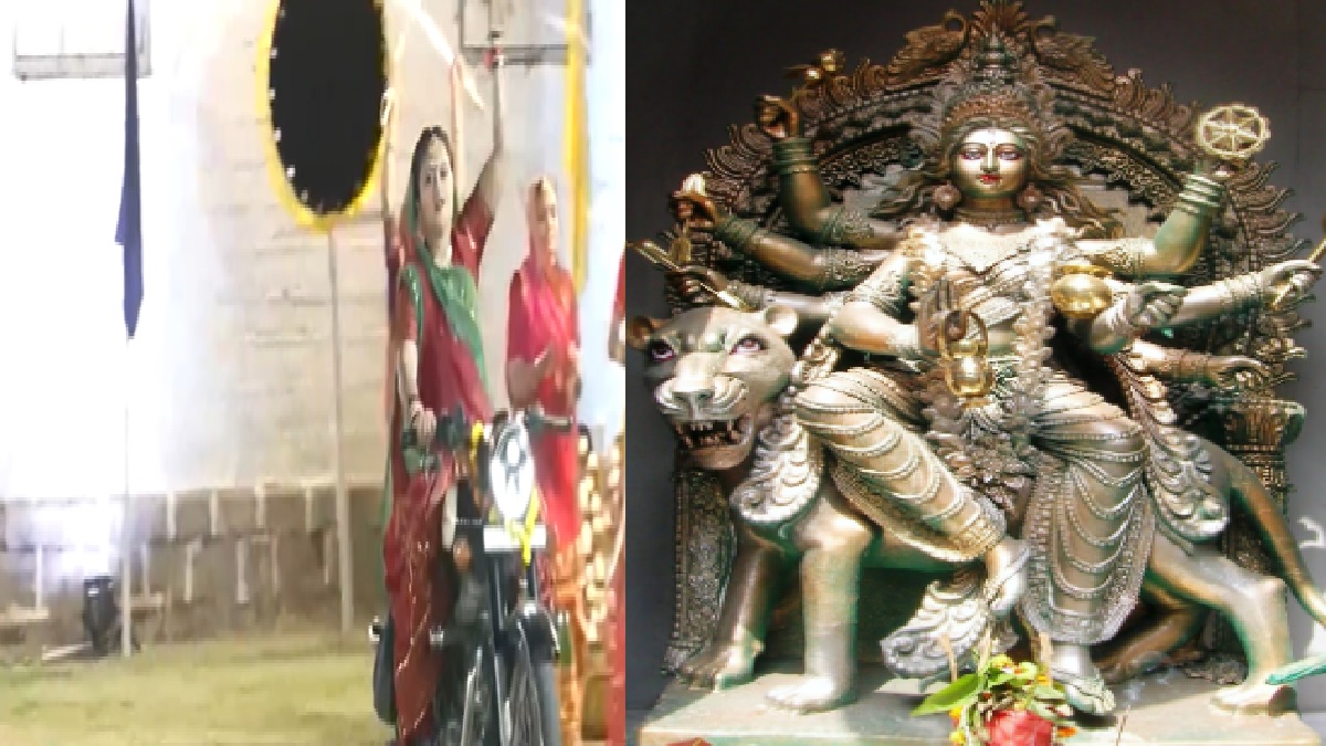 Shardiya Navratri 2023: मां भगवती के सम्मान में अहमदाबाद में रखा गया  ‘तलवार रास”, बुलेट पर तलवार लहराती दिखीं राजपूती महिलाएं