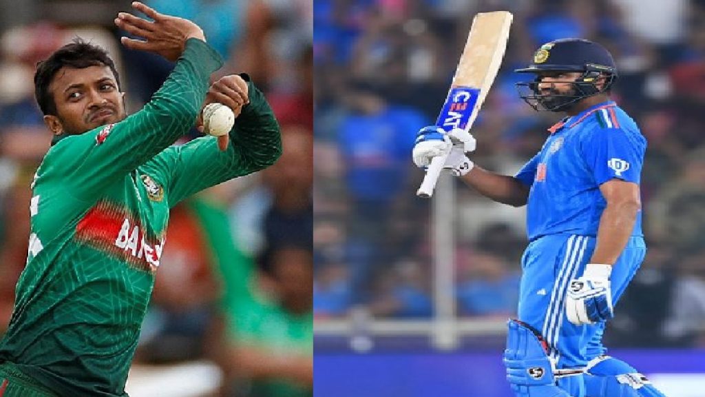 india bangladesh match rohit sharma shakib al hasan