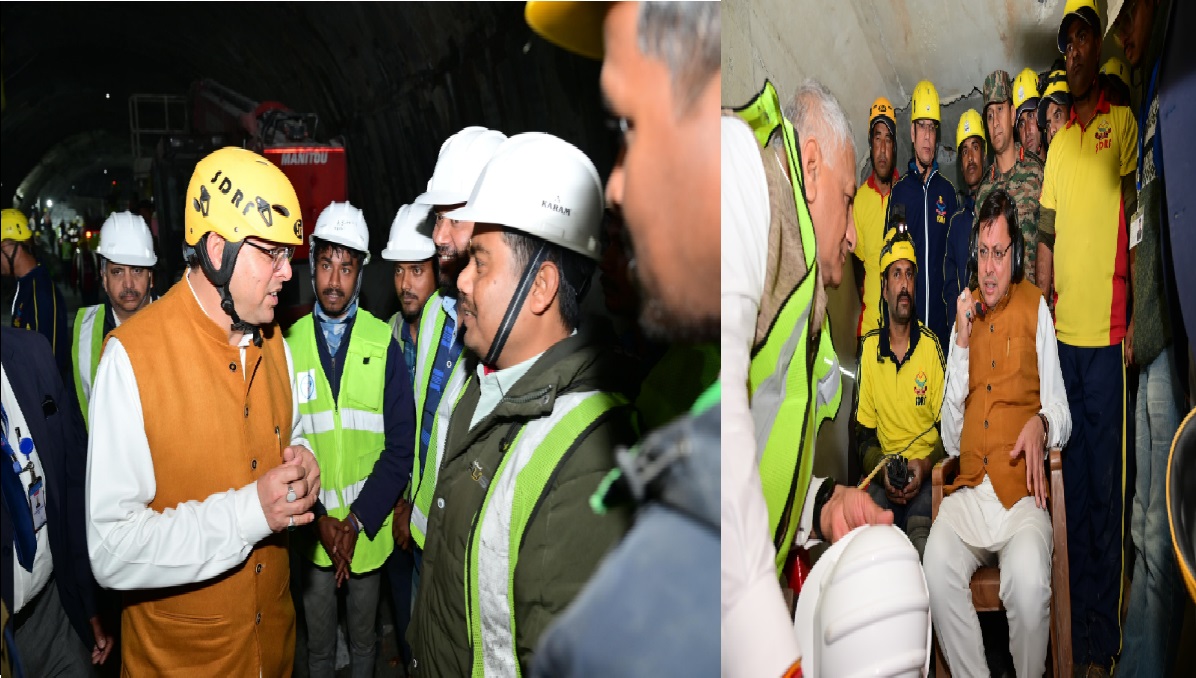 Uttarkashi Tunnel Collapse: टनल में स्थापित ऑडियो कम्युनिकेशन सेटअप के माध्यम से अंदर फंसे श्रमिकों से मुख्यमंत्री की बात