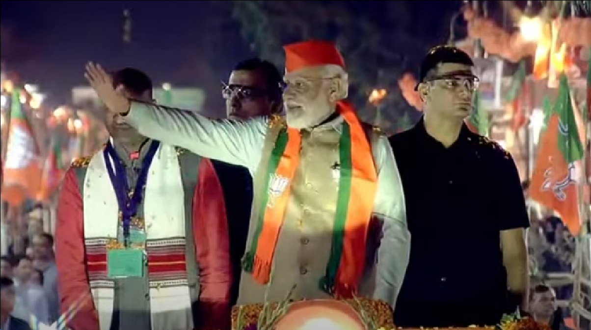 PM Modi Rally in Rajasthan: जयपुर में PM मोदी का रोड शो, उमड़ा लोगों का सैलाब