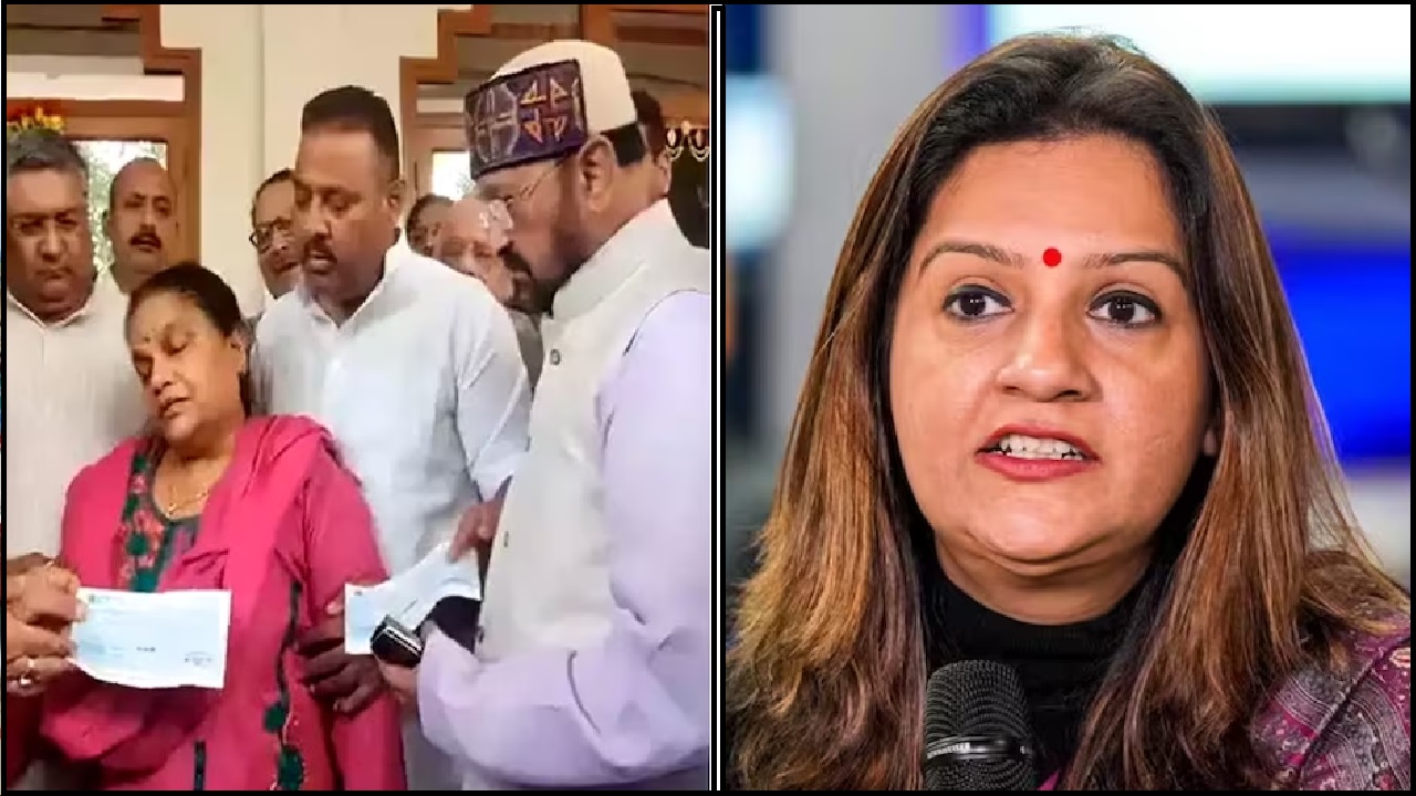 UP Minister Yogendra Upadhyay: वीरगति को प्राप्त हुए शुभम गुप्ता की मां को 50 लाख का चेक देने गए योगी के मंत्री ने कर दी ऐसी हरकत, भड़के विपक्षी दल