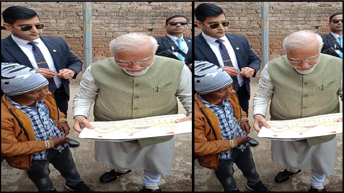 PM Modi in Ayodhya: बच्चों ने पीएम मोदी संग खिंचवाई सेल्फी, देखिए ये मंत्रमुग्ध कर देने वाली तस्वीरें