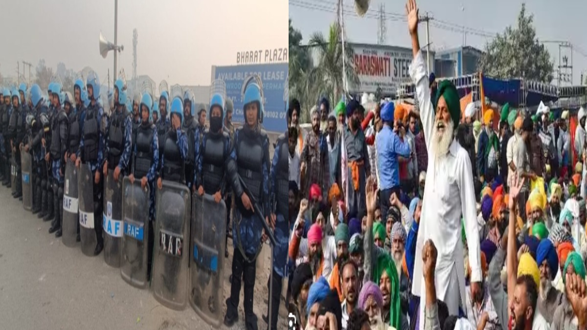 किसानों का “दिल्ली कूच”, पुलिस ने बॉर्डर पर की भारी-भरकम तैनाती, छावनी बनी दिल्ली