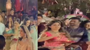 Anant Ambani Pre Wedding: अंबानी बहू के स्वागत में थाली लिए लाइन में खड़ी दिखीं बॉलीवुड की टॉप एक्ट्रेसेस, वीडियो वायरल