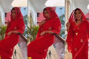 Kajal Raghwani Latest Post: लाल साड़ी पहन काजल राघवानी को हुआ किस से प्यार, नए पोस्ट में कर रही इजहार