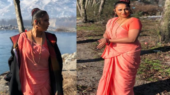 Rani Chatterjee :रामनवमी पर मां सीता बनी रानी चटर्जी!, भगवा साड़ी पहन जीता दिल