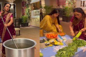 Rani Chatterjee: सेट पर रानी चटर्जी से कटवाई जा रही सब्जियां, एक्ट्रेस का हो गया है हलवाई वाला हाल