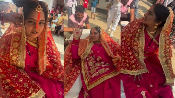 Anjana Singh Latest Video: दुल्हन के जोड़े में कहां जाने की तैयारी कर रही हैं अंजना सिंह, कहा- ”दुआओं में याद रखना”