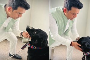 रवि किशन का एनिमल लव, काम के साथ-साथ डॉग के साथ बिता रहे मी-टाइम