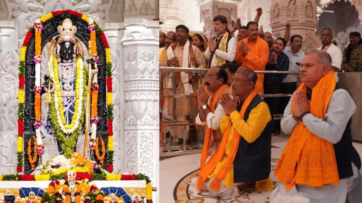 Chhattisgarh CM With His Cabinet Visited Ram Mandir : छत्तीसगढ़ के मुख्यमंत्री विष्णु देव ने अपनी कैबिनेट समेत किए रामलला के दर्शन, भगवान को चढ़ाई बहुत ही खास चीज़