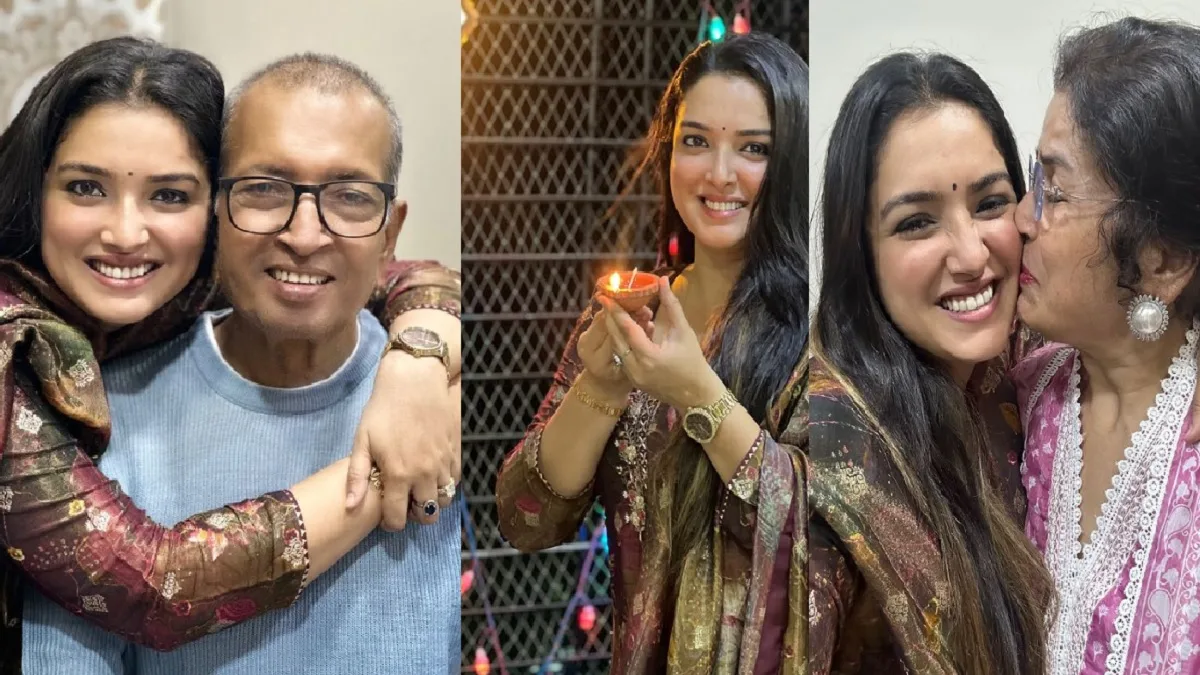 परिवार के साथ आम्रपाली दुबे ने मनाई दिवाली, एक्ट्रेस ने इंस्टाग्राम पर फोटोज शेयर कर फैंस को दी बधाई