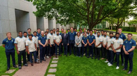 Australian PM Anthony Albanese Meets Indian Cricket Team Players : भारतीय क्रिकेट टीम के खिलाड़ियों से मिले ऑस्ट्रेलियाई प्रधानमंत्री एंथनी अल्बानीज़