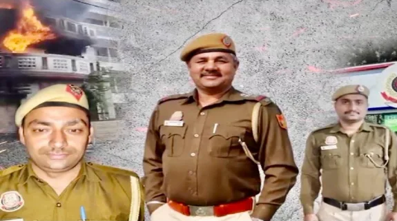 Delhi Police Set An Example Of Humanity And Bravery : दिल्ली पुलिस का मानवीय चेहरा, एसएचओ रमेश कौशिक और उनकी टीम ने अपनी जान की बाजी लगाकर बुजुर्ग महिला को बचाया