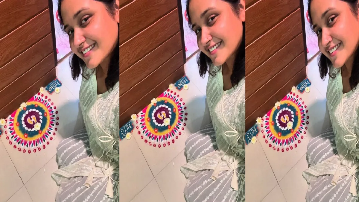 Bhojpuri Actress Kajal Raghwani: आज दिवाली का त्यौहार मना रही हैं काजल राघवानी, एक्ट्रेस ने शेयर की रंगोली की तस्वीरें
