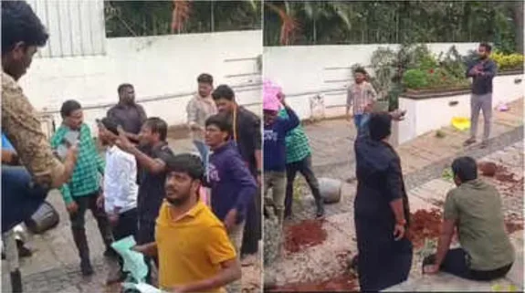 Protest Against Allu Arjun: प्रदर्शन कर रहे लोगों ने एक्टर अल्लू अर्जुन के आवास पर फेंके टमाटर, जमकर की नारेबाजी, जानिए क्या है पूरा मामला..