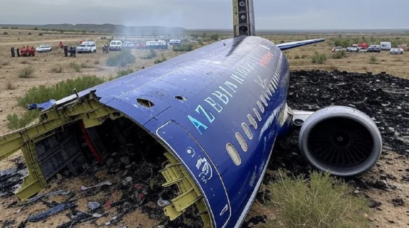 Plane Crash Kazakhstan: कजाकिस्तान में अजरबैजान एयरलाइंस का विमान दुर्घटनाग्रस्त, 67 यात्री थे सवार, खौफनाक वीडियो आया सामने