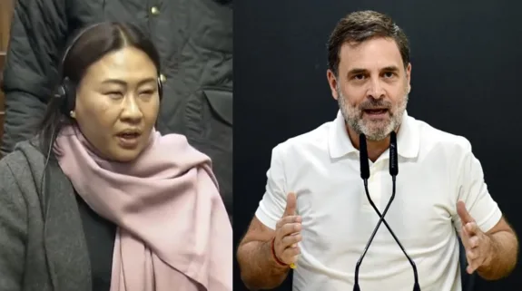 Woman MP Phangnon Konyak complains Against Rahul Gandhi : राहुल गांधी बहुत करीब आकर चिल्लाने लगे, मैं असहज हो गई, सांसद फांगनोन कोन्याक ने राज्यसभा सभापति को चिट्ठी लिखकर दर्ज कराई शिकायत