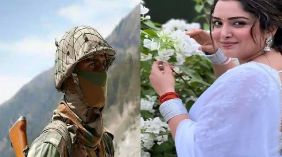 सीमा पर तैनात सैनिकों के लिए आम्रपाली दुबे ने की प्रार्थना, मां काली का दिया उदाहरण