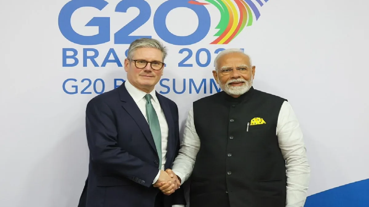 India-UK Agree On Free Trade Agreement : भारत और ब्रिटेन के बीच मुक्त व्यापार समझौते पर बनी सहमति, पीएम नरेंद्र मोदी बोले ऐतिहासिक उपलब्धि