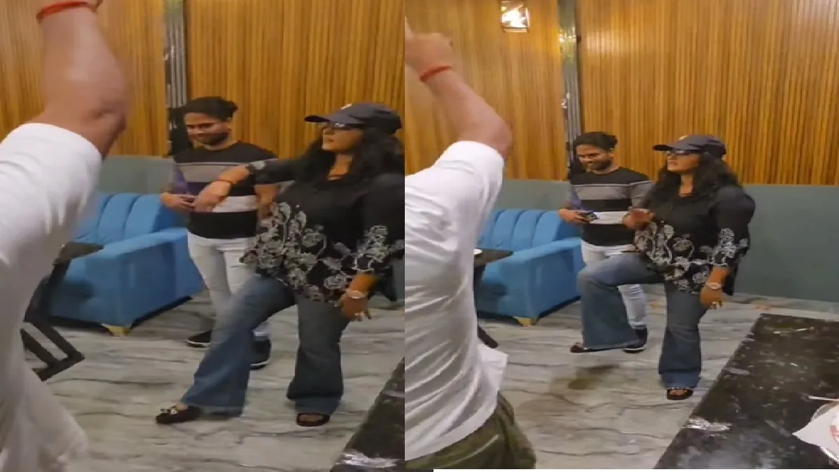 अपने को-स्टार के बर्थडे पर अंजना सिंह का धाकड़ डांस, पवन सिंह के गाने पर दिखाए मूव्स