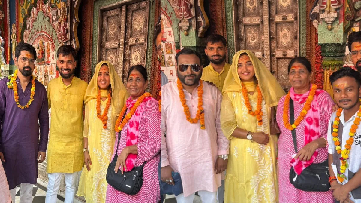 संगम के बाद अयोध्या पहुंची काजल राघवानी, किए राम लला के दर्शन