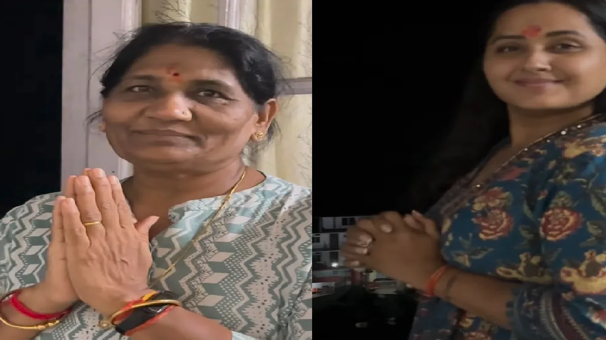 सावन में बाबा नीम करौली के दर्शन करने पहुंची काजल राघवानी, मां के साथ लिया आशीर्वाद