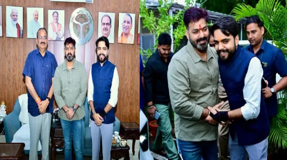 बिहार विधानसभा चुनावों से पहले बीजेपी में शामिल होने वाले हैं पवन सिंह?, यूपी के राज्य मंत्री से की मुलाकात